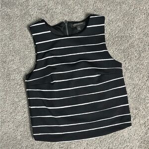 Banana Republic Boxy Black and White Tank Top